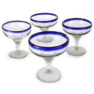  Happy Hour Margarita Glass (Set of 4)