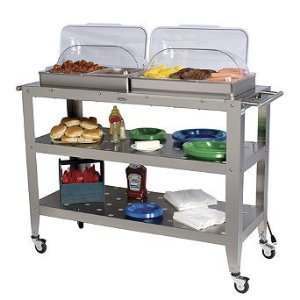  Grand Size Buffet Warming Cart   Frontgate Kitchen 