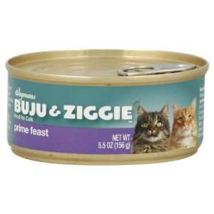  Wgmns Buju & Ziggie Food for Cats, Prime Feast, 5.5 Oz 