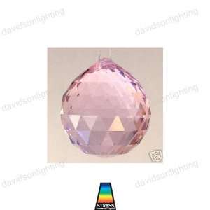  40mm Swarovski Strass Rosaline Pink Crystal Ball Prisms 