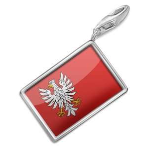 FotoCharms Mazovia (Mazowieckie) Flag region Poland   Charm with 