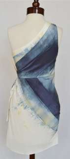 Alice+Olivia Bree One Shoulder Wrap Dress 4 XS S UK 8 NWT $495 Seen On 