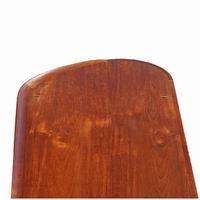  mahogany surfboard style low coffee table very original shape 