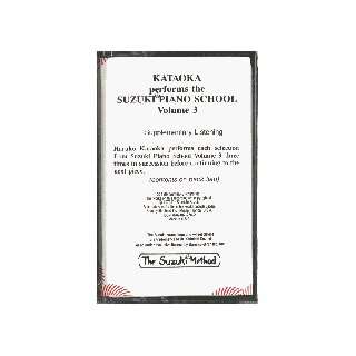  Suzuki Piano School Volume 3   Cassette (Kataoka) Musical 