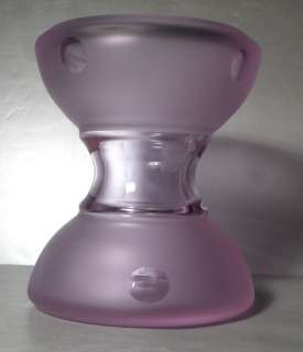 is for a pink diabolo vase cristallerie de haute bretagne