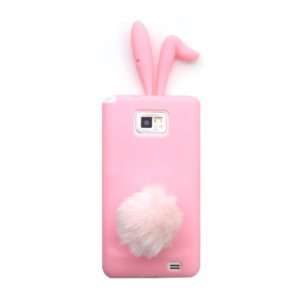 Rabbit Ears and Tail Case for iPhone 4/4S   PINK