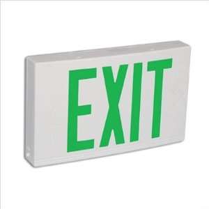   Contractor Grade Thermo Plastic Green LED Exit Sign
