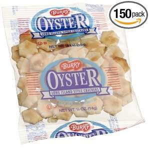 Burry Foods Small Oyster Crackers, 0.5 Ounce Packages (Pack of 150)