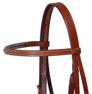 Paris Tack Figure 8 Fancy Stitch Bridle with Laced Reins by Derby 