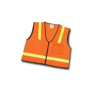 Orange Class 1 Professional Mesh Backed Surveyor Safety Vest, XX Large