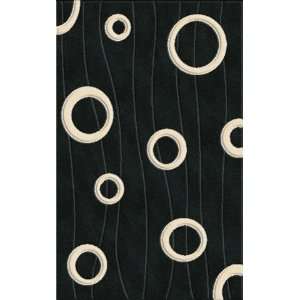  Rugstudio Riley DL23 Black Snow 5 X 8 Area Rug