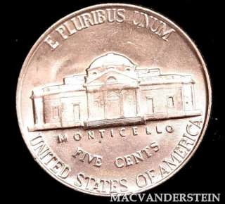 1956 JEFFERSON NICKEL  BRILLIANT UNCIRCULATED LUSTER #9183A  
