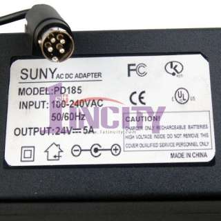 NEW Genuine SUNY PD185 24V 5A 4 PIN POWER AC ADAPTER  