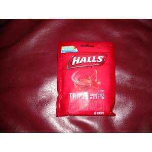Halls Menthol Cough Suppresant/oral Anesthetic, Cherry Triple Soothing 