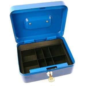    Classic Locking Steel Cash Box with Coin Tray