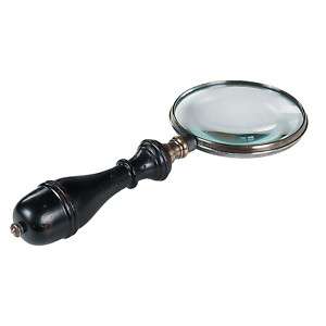 Oxford Magnifier Bronzed Brass Magnifying Glass  