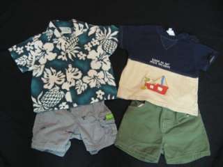   PC USED BABY BOYS 12 MONTH SPRING SUMMER CLOTHES LOT~MANY NAME BRANDS