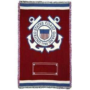  Personalized Coast Guard Logo Military Blanket