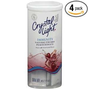 Crystal Light On The Go Immunity, Cherry Pomegranate Drink Mix (10 
