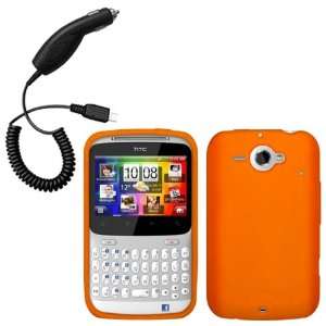 Cbus Wireless Orange Silicone Case / Skin / Cover & Car Charger for 