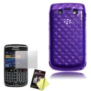  Cbus Wireless Purple 3D Diamond Flex Gel Soft Case / Skin 