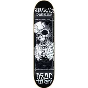  Reliance Dead To Sin Skateboard Deck   8.5 Sports 