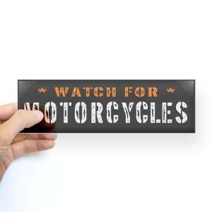  Watch For Motorcycles Sticker Bumper Hobbies Bumper 