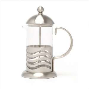  Wave 3 Cup Cafetiere in Satin Stainless Steel Kitchen 