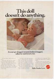 1970 MATTEL BABY TENDER LOVE BABY DOLL VINTAGE PRINT AD  