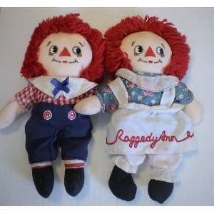  Vintage 8 Raggedy Ann and Andy Dolls 