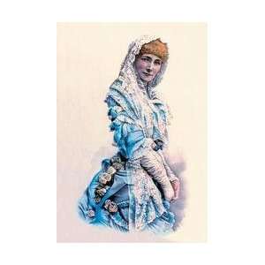  Sarah Bernhardt 28x42 Giclee on Canvas