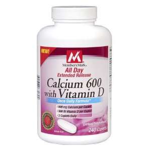  Members Mark All Day Calcium   240 ct. Health & Personal 