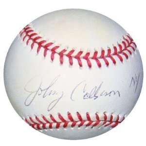  Johnny Callison Autographed Baseball   Scarce AL JSA 