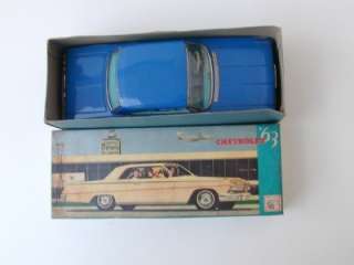 Vintage ATC Japanese Tin Friction 1962/63 Chevrolet sedan EIB w/siren 