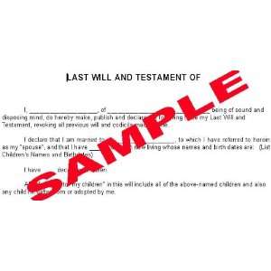  Last Will and Testament by Sublet Org 