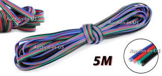   LED RGB cable wire extension cord for 5050 3528 LED RGB Strip Stripe