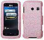 Pink Diamond Bling Rhinestone Case Cover for MetroPcs LG Banter Touch 