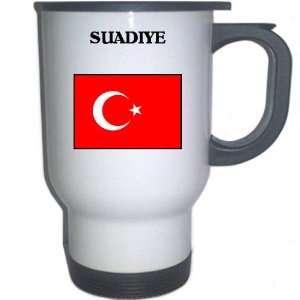  Turkey   SUADIYE White Stainless Steel Mug Everything 