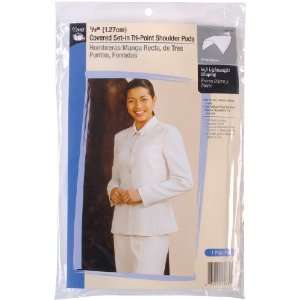   Covered Set In Tri Point Shoulder Pads White 2 Pack Electronics