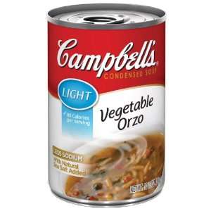 Campbells Light Vegetable Orzo Soup Grocery & Gourmet Food