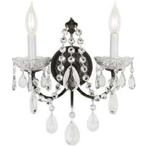  Light Madison Bronze Legacy Crystal Wall Sconce