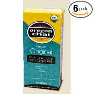 Oregon Chai Concentrate, Vegan, 32 Ounce Boxes (Pack of 6)  
