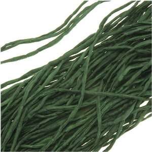 Silk Fabric String 2mm Pine Green 42 Inch Strand (1 