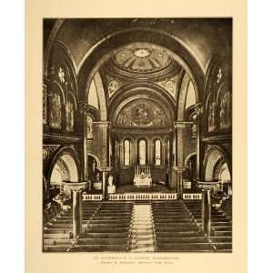  1909 St. Raymonds Church Westchester G. Streeton Print 