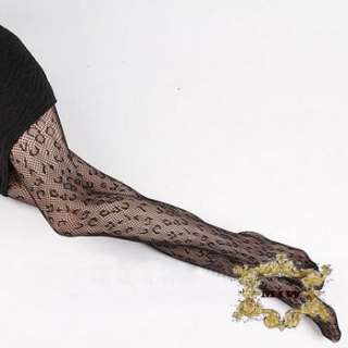   Leopard FishNet Black PantyHose Stockings **  