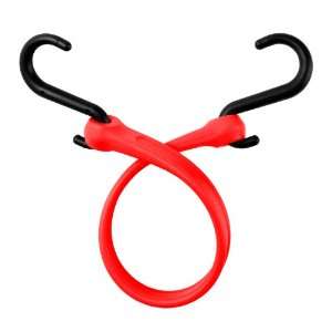 The Perfect Bungee 13 Inch Easy Stretch Strap with Nylon S Hooks, Red