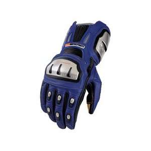 ICON TiMax TRX Long Motorcycle Gloves BLUE XL Automotive