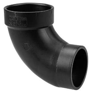 NIBCO 5807 2 Series ABS DWV Pipe Fitting, 90 Degree Elbow, 1 1/2 