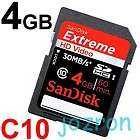   Extreme 4GB 4G SDHC SD Flash Card Camera DSLA C10 Class 10 30MB/sec