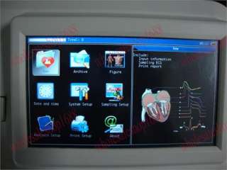 CE NewTouch Screen Digital 6 channel ECG/EKG Machine  